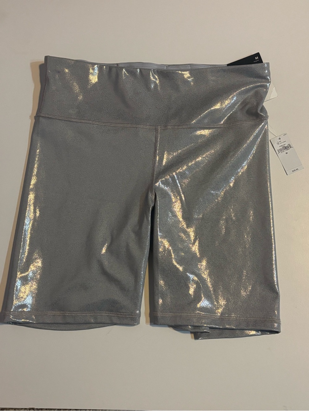 GAP Metallic Silver Women’s Bike Shorts